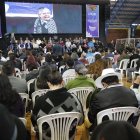 El presidente de la República, Guillermo Lasso, encabezó un eventó relacionado con el proyecto de Ley de Agua, en Latacunga, el 28 de marzo pasado.