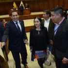 Interpelantes. La legisladora correísta de UNES Viviana Veloz es una de las solicitantes del juicio político al presidente de la República Guillermo Lasso.