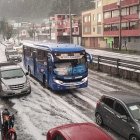 Algunos conductores de motos y transeúntes tuvieron que buscar refugio.