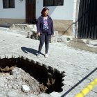 Inicio. En este punto se originó la primera fuga de agua, donde ya se realizó la reparación