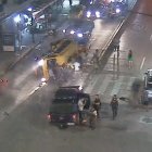 Situación. Uno de los incidentes registrados en cámaras de vigilancia.