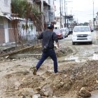 LAS OBRAS EN LA CALLE ARGENTINA AUN NO TERMINAN, EN EL PLAZO ESTIPULADO, 04 DE ABRIL  DEL 2023- AMELIA ANDRADE Guayaquil-Ecuador Agencia (Ag-ecpreso)