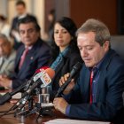 Ramón Correa (con el micrófono) fue hombre cercano al exgerente Ítalo Cedeño.