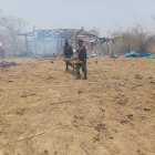 Imagen de la localidad birmana bombardeada el martes por el Ejército del país por albergar un acto de la oposición. ONLY/NO SALES