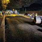 Trabajos. Se ejecuta el bacheo asfáltico en el sitio más crítico.