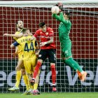 El ecuatoriano (i) jugó como lateral por izquierda este domingo 16 de abril.