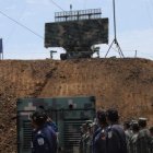 Artefacto. El aparato se instaló  en la cima del cerro manabita.