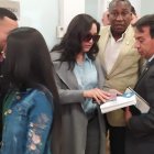 Posturas. Los asambleístas Cuero y Velasco tuvieron un cruce en Fiscalización por el tema de los plazos.