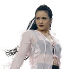 Rosalía en el escenario de Coachella, Colorado.