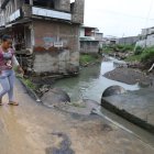 Zanja en la que se ahogó taxista Douglas Marcillo Chavarria.