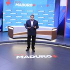 Nicolás Maduro, presidente de Venezuela, durante su participación en un programa de televisión, en Caracas (Venezuela).