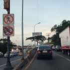 Irrespeto. La señal está vandalizada