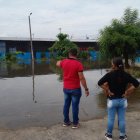 La situación del colegio Santa Lucía, uno de los principales de este cantón de Guayas, este 20 de abril.