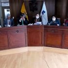 La sesión fue presidida por la jueza constitucional, Carmen Corral.