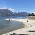 Vista del Lago de Garda, en el norte de Italia entre los Alpes y la llanura padana, también conocida como valle del Po.