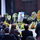 Funeral. Cientos de personas despidieron a Santiago Gangotena, fundador de la Universidad San Francisco de Quito.