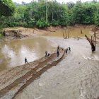 Los sedimentos son arrastrados por el río Guayllabamba y se acumulan en el embalse de la central hidroeléctrica