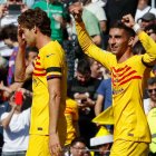 Ferran Torres (d) marcó el tanto que les permite a los azulgranas mantener la ventaja sobre su escolta, el Real Madrid.