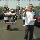 Familiares de María Fernanda realizaron varios plantones para pedir justicia y la captura de Campos.