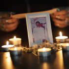 Retrado con al foto de la persona que fue ejecutada