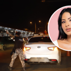 Luisa Espinoza se subió a este vehículo luego de salir de la cárcel.