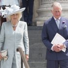 Con su esposa, Camilla.