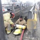Incendio debajo del puente ubicado en la Av. Pedro Menéndez, en sentido norte - sur.