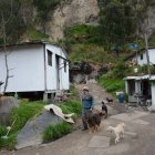Familias de recicladores habitan en una zona de deslave.