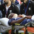 Superman, como se conoce al futbolista tricolor, sufrió una contusión en la cabeza.