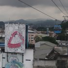 Aeroarte. Uno de los cuadros que ha perdido las tonalidades.