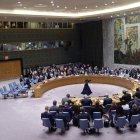 El Secretario General de las Naciones Unidas, Antonio Guterres, habla durante una reunión de alto nivel del Consejo de Seguridad de las Naciones Unidas.