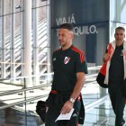 El cuerpo técnico y los jugadores de River Plate viajaron a Brasil.