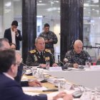 Nelson Proaño, jefe del Comando Conjunto de las Fuerzas Armadas, en la Asamblea.