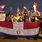 Seguidores del excandidato presidencial Payo Cubas.