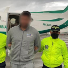 Foto del croata al ser capturado