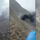 El incendio se lograba divisar a kilómetros de distancia