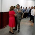 Diálogos. Saquicela conversa con Wilma Andrade (ID) sobre el procedimiento que se aplicaría el 9 de mayo de 2023 en el pleno.