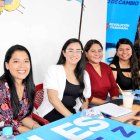 Blanca López (c), una de las concejalas electas de la Revolución Ciudadana.