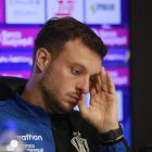 Marín Anselmi en la rueda de prensa.