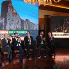 Los ministros de Gobierno y el embajador de EE. UU. en Ecuador, Michael J. Fitzpatrick, en el evento.