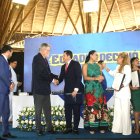 Las autoridades del Consejo Nacional Electoral estuvieron en la ceremonia.