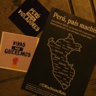 Mujeres participan de una vigilia por las víctimas de feminicidio, el 4 de abril de 2023, al frente al Palacio de Justicia en Lima (Perú).