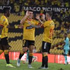 Fernando Gaibor (c) y Damián Díaz (d) pasaron de la rivalidad a convertirse en buenos amigos.