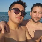 Mauricio Altamirano con Adonis.