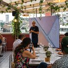 El chef Juan Carlos Samán presenta su menú.