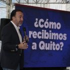 Presentación. El alcalde electo, Pabel Muñoz, presentó a su equipo de trabajo y sus metas para el gobierno de Quito.