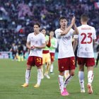 Los jugadores del Roma apenas consiguieron un empate