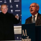 El presidente de Turquía y candidato a la reelección, Recep Tayyip Erdogan (i), y su oponente en la segunda vuelta de las elecciones presidenciales del 28 de mayo, Kemal Kilicdaroglu (d). EFE/EPA/ Necati Savas/Sedat Suna/ pddp