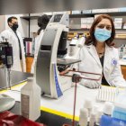 Florida. Una investigadora analiza muestras para una de las investigaciones que se desarrollan en la Universidad de Florida (EE. UU.)