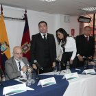 Anuncio. El perito Roberto Meza Niella presentó ayer al equipo que le acompañará durante el trabajo en el país.